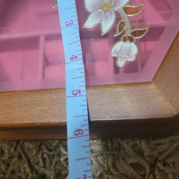 VINTAGE WOODEN MELE JEWELRY BOX - Picture 9 of 10